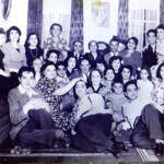 Gathering of the community at Bedra and Habib’s home
