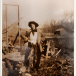 Gertrude Guichon, ranch hand at the Quilchena ranch