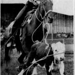 Roping champion Percy Minnabarriet