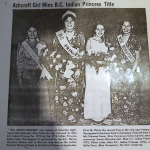 Verna Minnaberriet, “B.C. Indian Princess 1975”