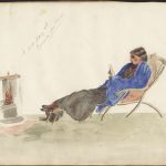 Watercolour by Lady Agnes Macdonald: “A Wet Day in Rivière-du-Loup”