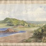 Watercolour by Lady Agnes Macdonald: “At the Beach”
