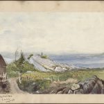 Watercolour by Lady Agnes Macdonald: “From the Boat House”