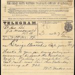 Telegram Announcing the Last Spike