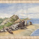 Watercolour by Lady Agnes Macdonald: “At the Bathing Place”