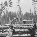 Lumbermen Around Timber Slide