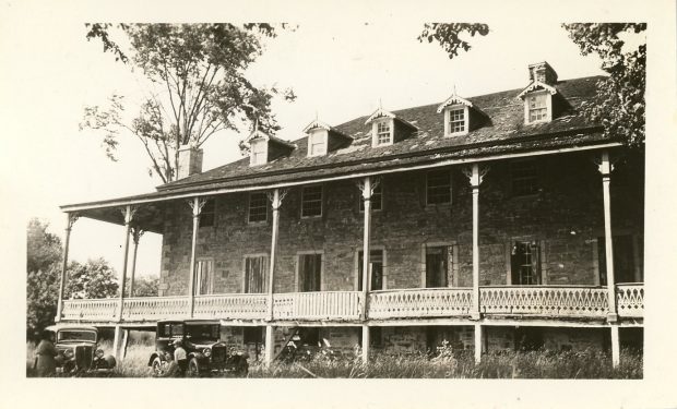 Photograph of the Argenteuil Regional Museum showing the large gallery, circa 1930.