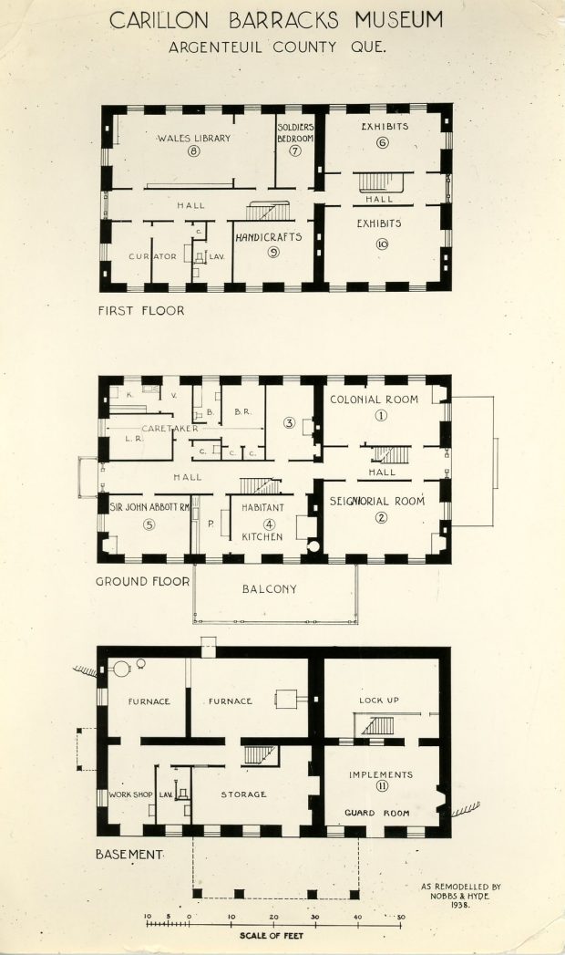 Floor plan of the Argenteuil Regional Museum exhibition rooms, 1938.