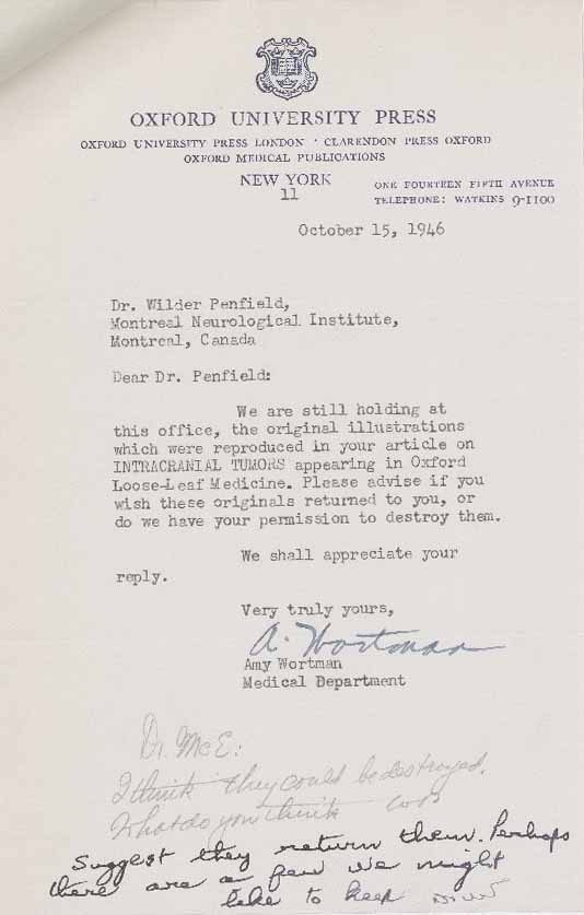 Scan of a typewritten letter with a handwritten response on lower page.
