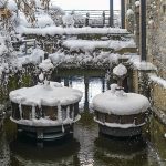 Two turbines in the snow