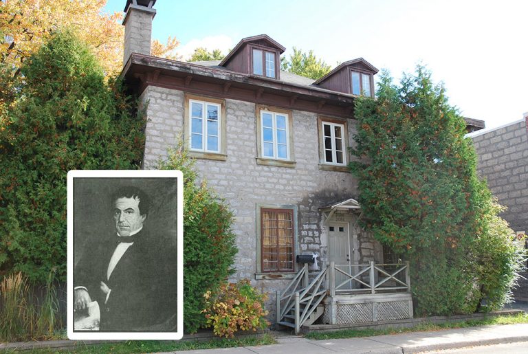 Paschal Persillier dit Lachapelle Sr., and the house of his son Pascal ...