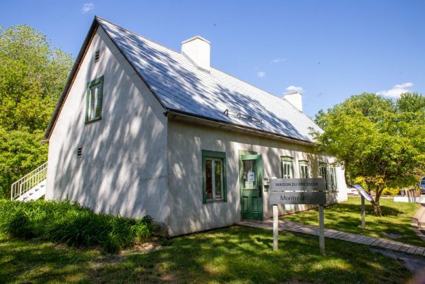 View of the cider press house as it appears today to visitors of the Île-de-la-Visitation Nature Park.