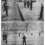 Tennis on ice near the La Visitation school