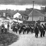 Brass Band In Parade For Striking Miners In Ladysmith