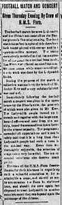 Black and white printed newspaper article. Text is indistinct with old fashioned typeset.