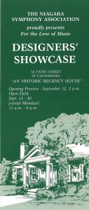 Brochure cover for Designer's Showcase
