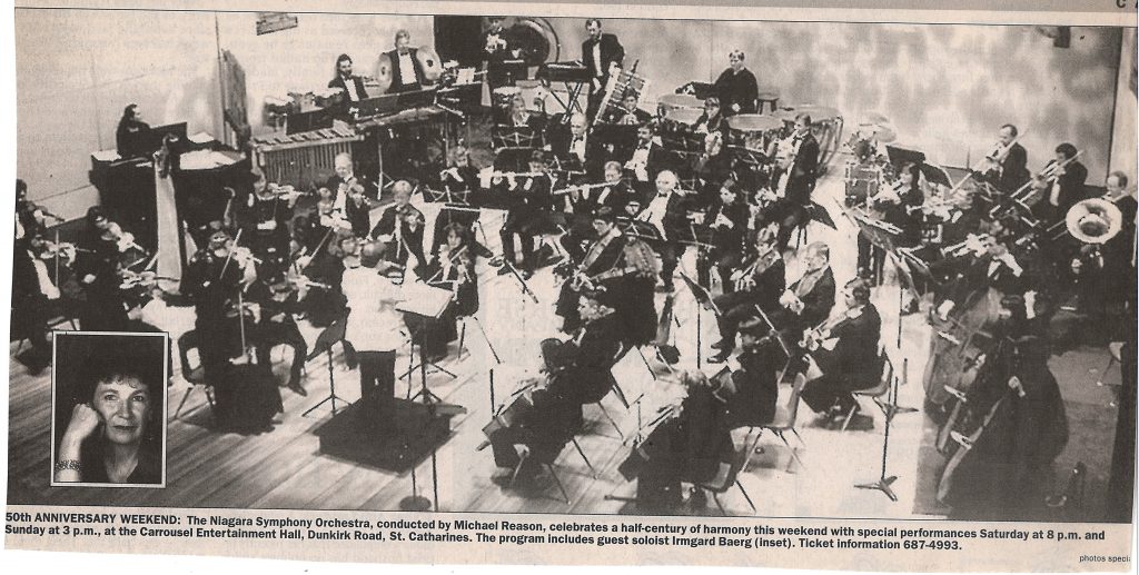 Orchestra performs with soloist Irmgard Baerg