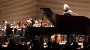 Stewart Goodyear plays piano with orchestra