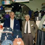 Jerry Koven and Real Badeau inside Fairville Department Store