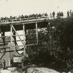 As a result of a car accident in 1925 a shipment of contraband fell off the Trois-Pistoles Bridge.