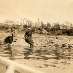 Women fishing, around  1910