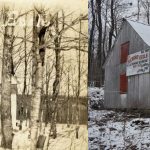 Sainte-Louise sugar shack school now and in the past