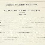 The officers of the Ancient Order of Foresters, 1882-1883