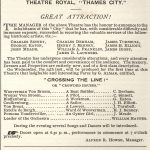 An advertisement for the Theatre