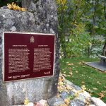 Plaque commemorating the Cariboo Wagon Road, 2017