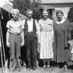 John Richard Jackman with his grandnieces and grandnephews, ca. 1941