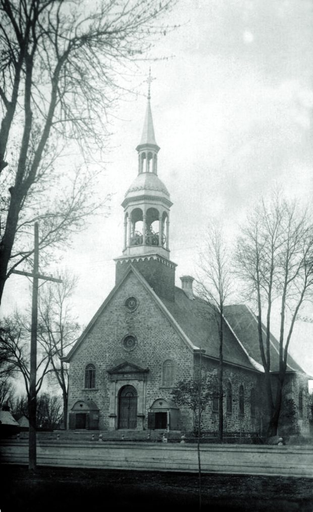 An ancestral church near a street