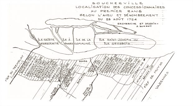 A map of the Boucherville city limits