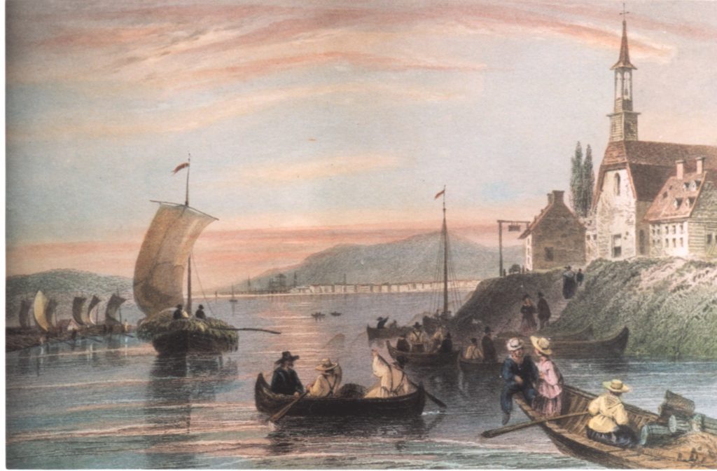 A painting of LonguePointe, 1839 The LouisHippolyte Lafontaine
