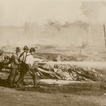 Firefighters Battle the Flames in Port Coquitlam, 1920