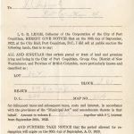 Sale of Land for Taxes