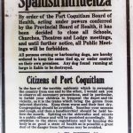 Spanish Flu Notice, 1918