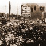 Dewdney Trunk Road After the Fire, 1920