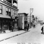 Centre of the Port Coquitlam Business District, Dewdney Trunk Rd.
