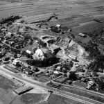 Aerial view of Château-Richer in the mid-20th century