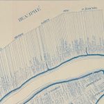 Map showing land use in Côte-de-Beaupré in 1709