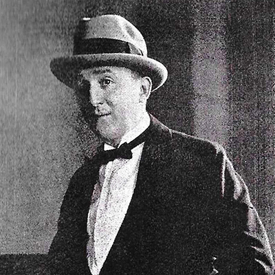 Black and white portrait of Canadian pianist Willie Eckstein, photographed in 1928.