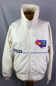 White Husky World Downhill jacket.