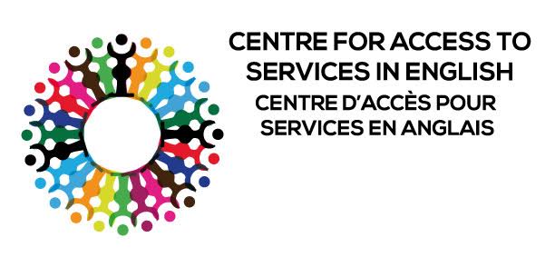 Multicolored logo of Centre for Access to Services in English.