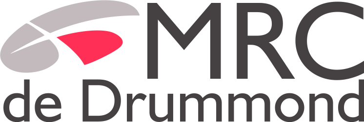 Gray and red logo of Drummond MRC.