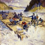 Raftsmen on the River
