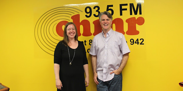Sarah Ferber (left) with Dale Jarvis (right).