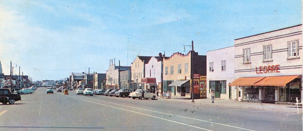 Malartic main street with boomtown style building