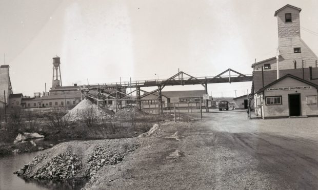 Old picture of the Canadian Malartic mine