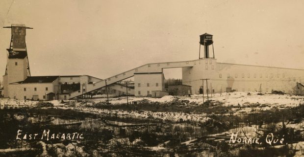 Old picture of the East Malartic Gold mine