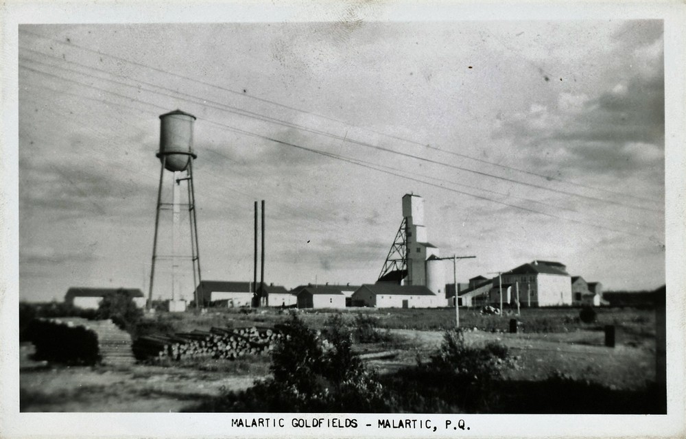 Old picture of the Malartic Gold Fields Limited Mine